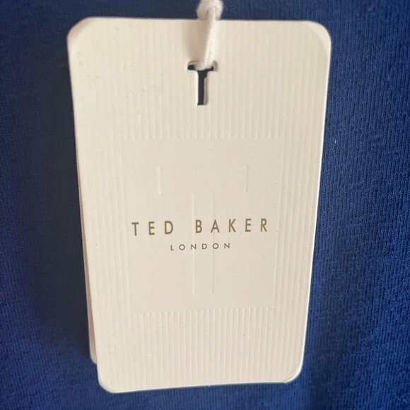 Ted Baker knot front royal blue jersey dress. Ted size 2 which is US size 6. - Picture 8 of 11